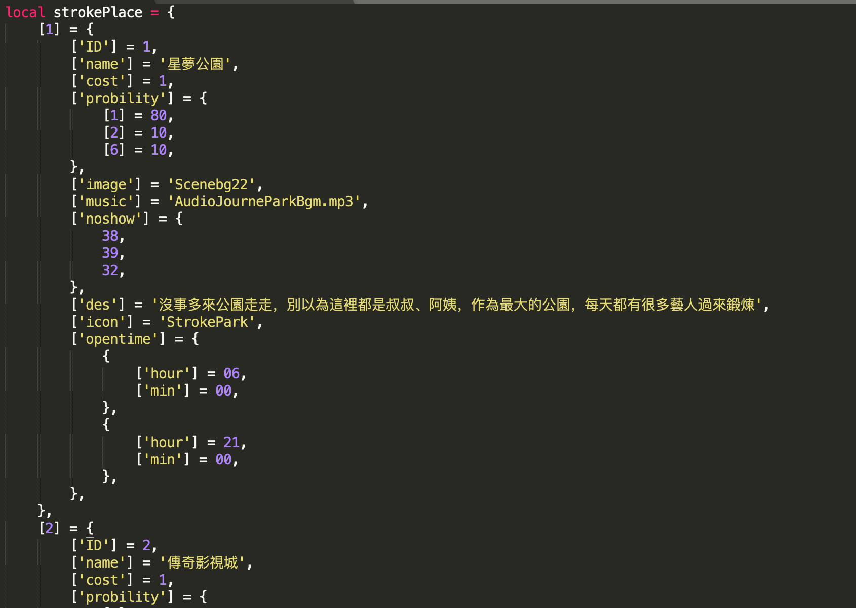 Combine data config with Traditional Chinese copywriting